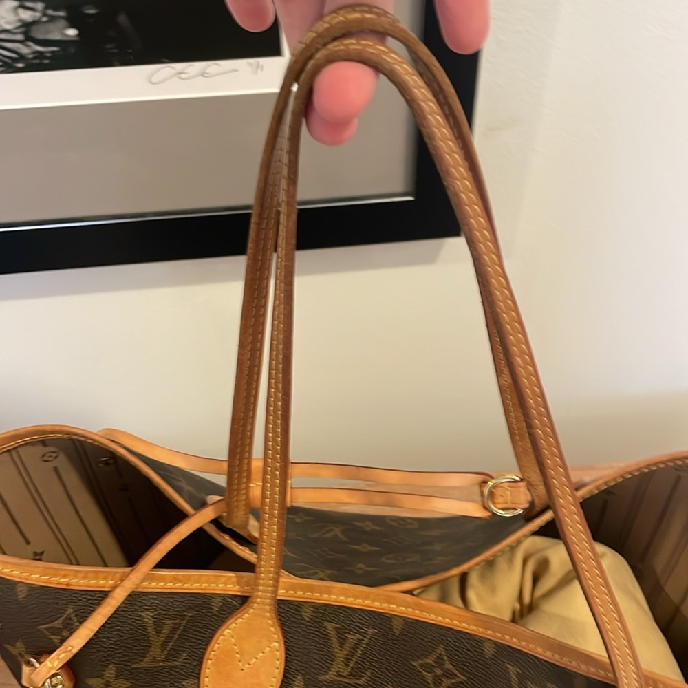 Louis Vuitton classic Monogram print Neverfull MM - Picture 7 of 10